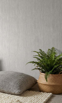 Grey Dolphin Faux Grasscloth Commercial Wallpaper C7866