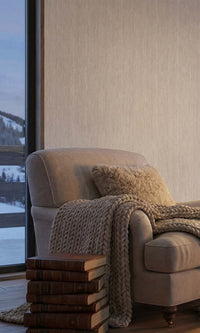 Tangelo Cream Faux Grasscloth Commercial Wallpaper C7870
