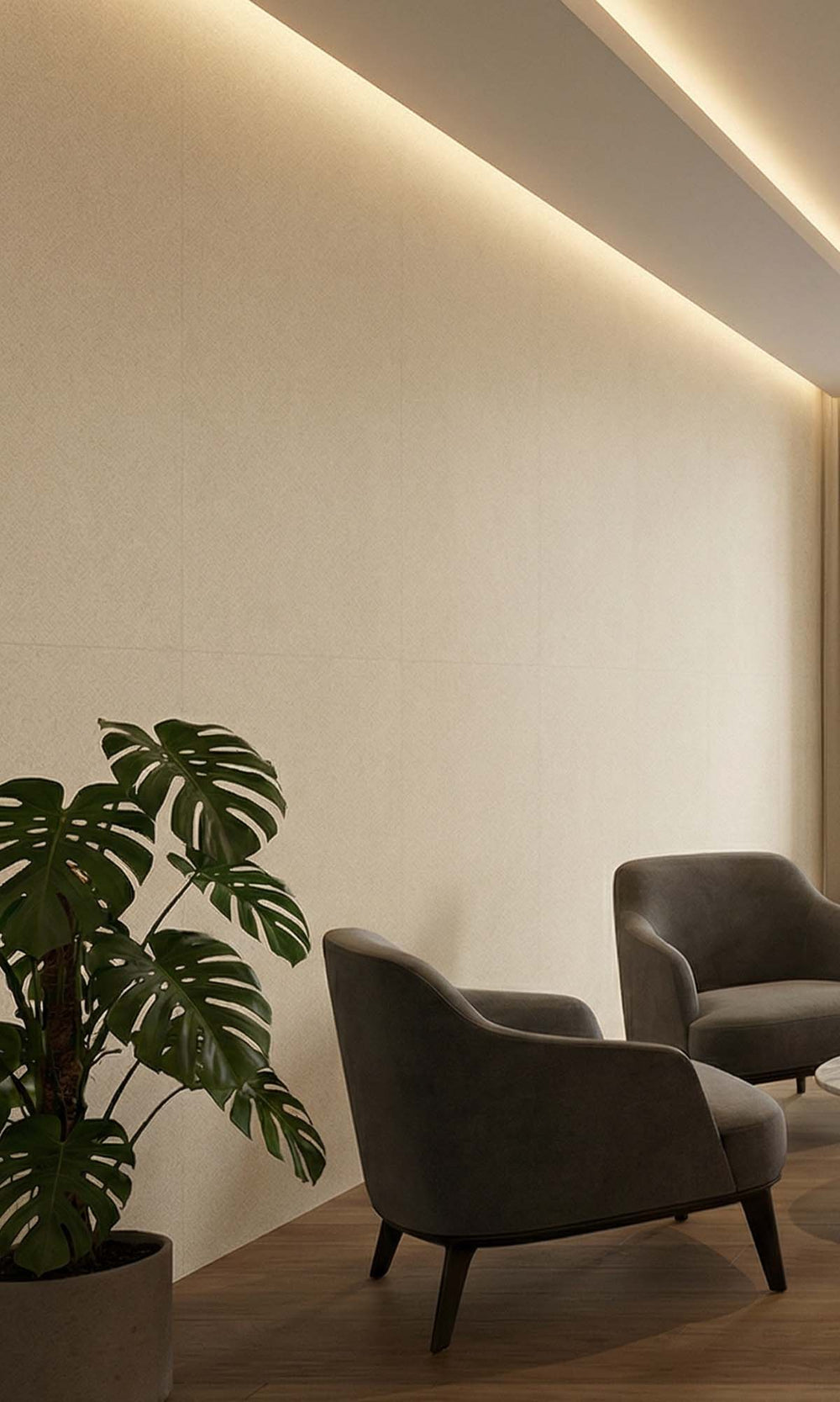 Modern Ivory Speckled Grain Commercial Wallpaper C7880