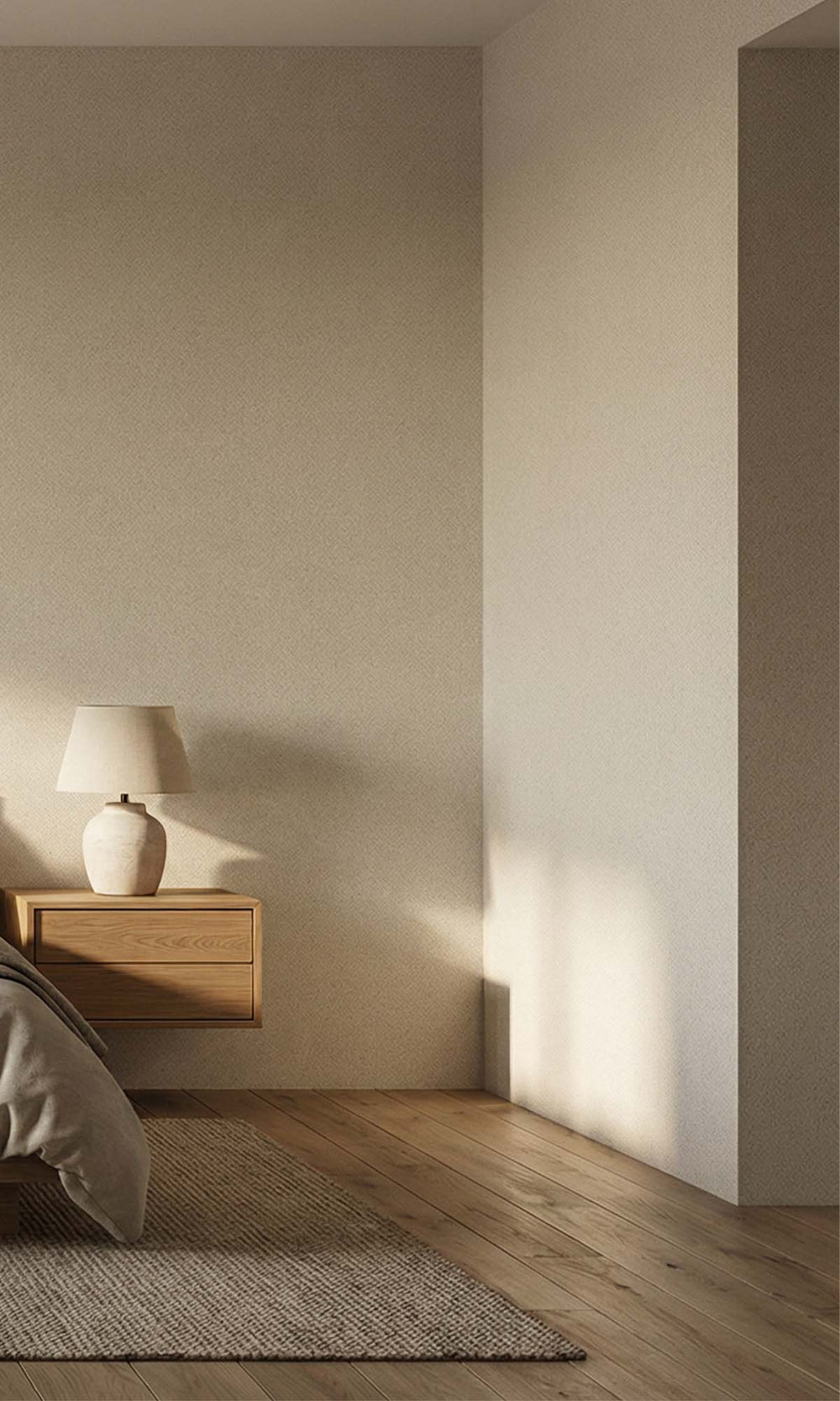 Albescent White Speckled Grain Commercial Wallpaper C7883