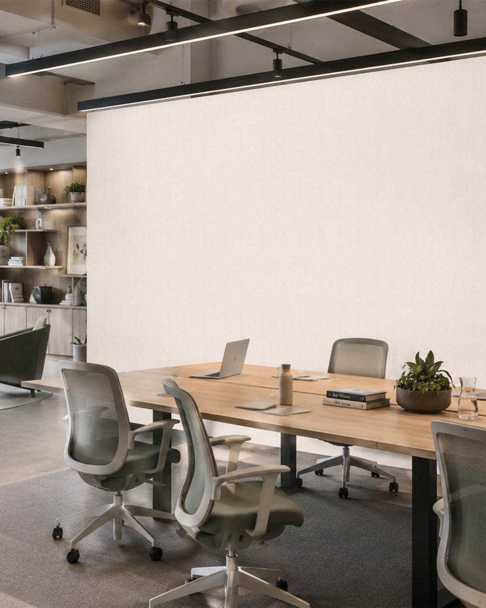Carrara Linear Stria  Commercial Wallpaper C7896