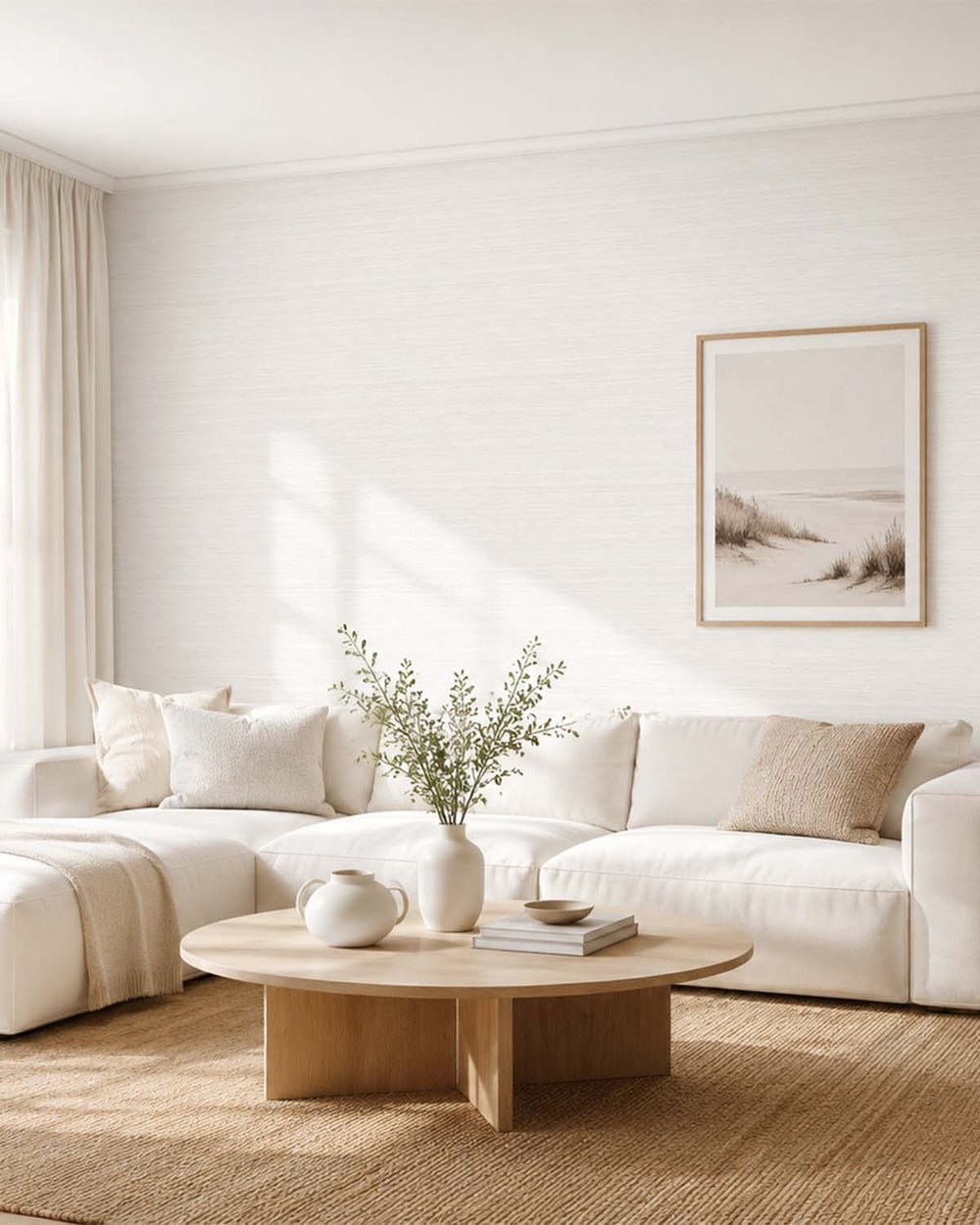 Lynx White Faux Silk Weave Commercial Wallpaper C7908