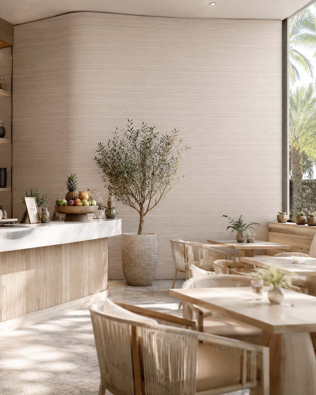 Pearl Oyster Faux Silk Weave Commercial Wallpaper C7912