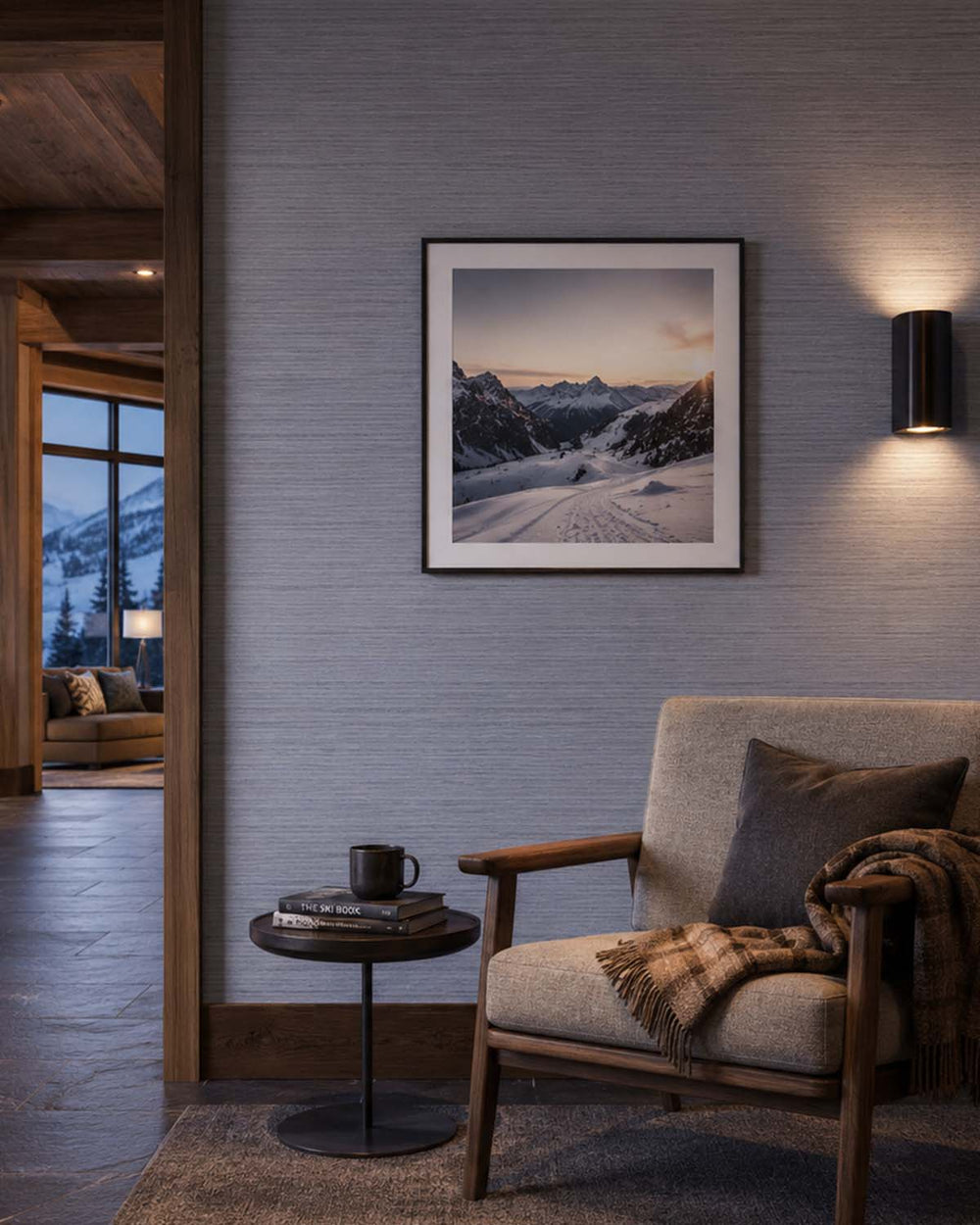 Storm Grey Faux Silk Weave Commercial Wallpaper C7920