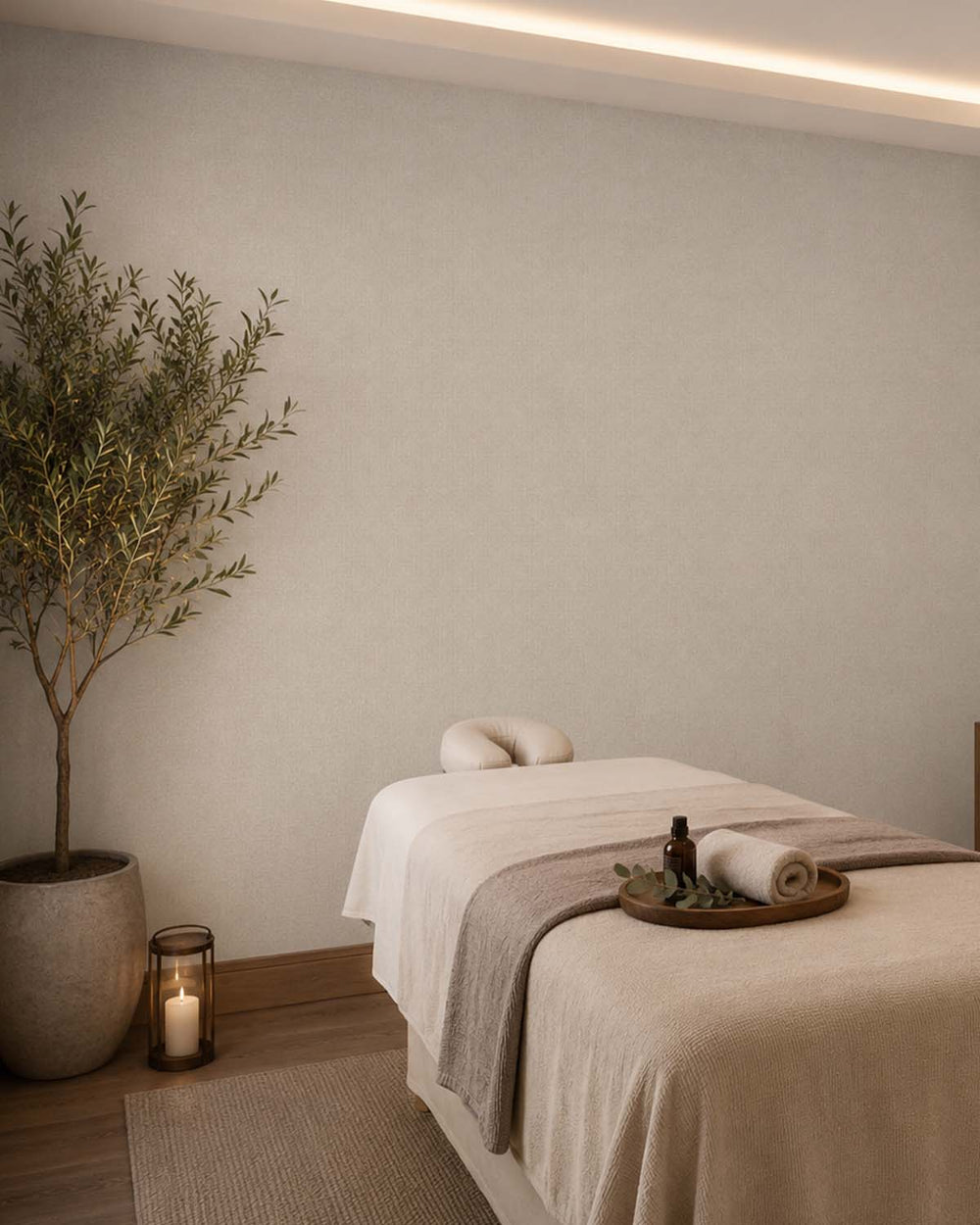 Pearl Oyster Heathered Tweed Matte Commercial Wallpaper C7925