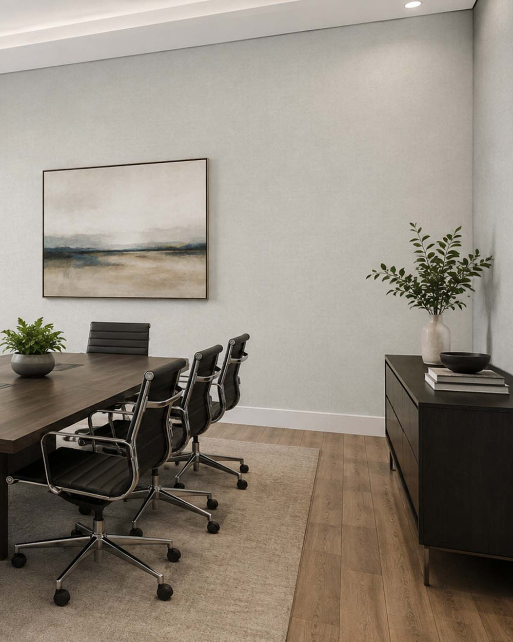 Mist Grey Heathered Tweed Matte Commercial Wallpaper C7926