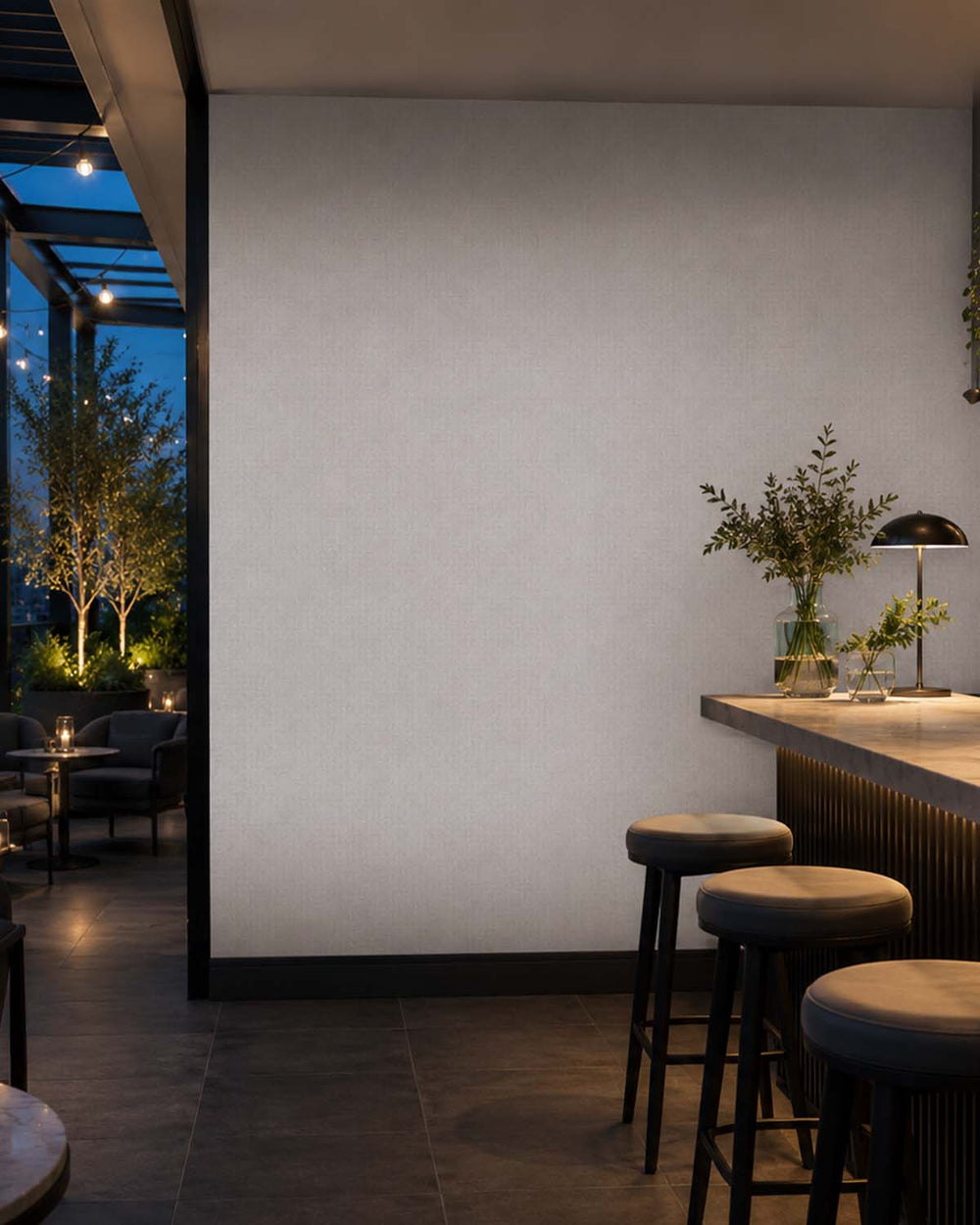 Nimbus Cloud Heathered Tweed Matte Commercial Wallpaper C7927