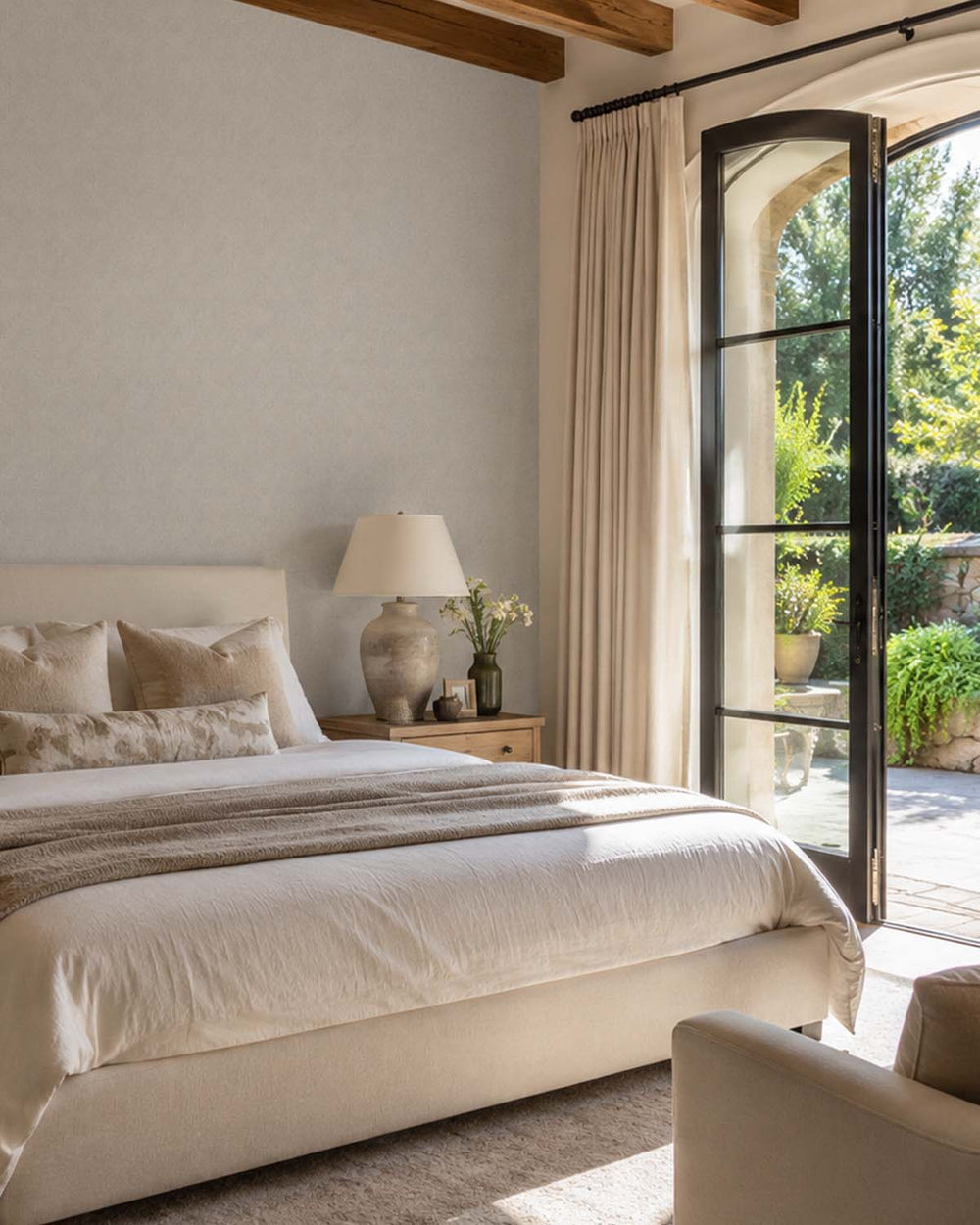 Soft Dove Heathered Tweed Matte Commercial Wallpaper C7928