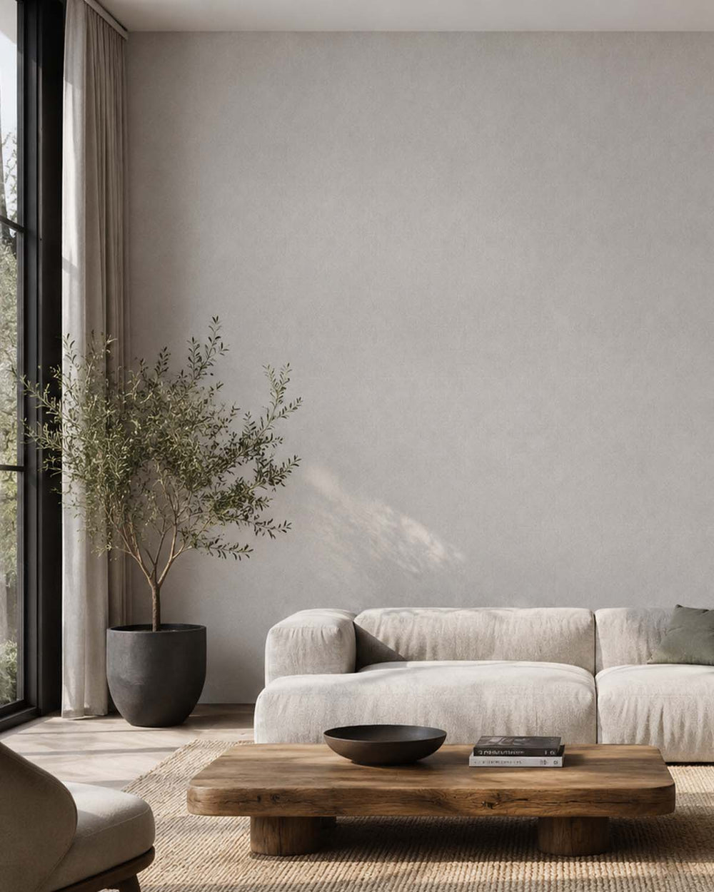 Pumice Stone Heathered Tweed Matte Commercial Wallpaper C7929