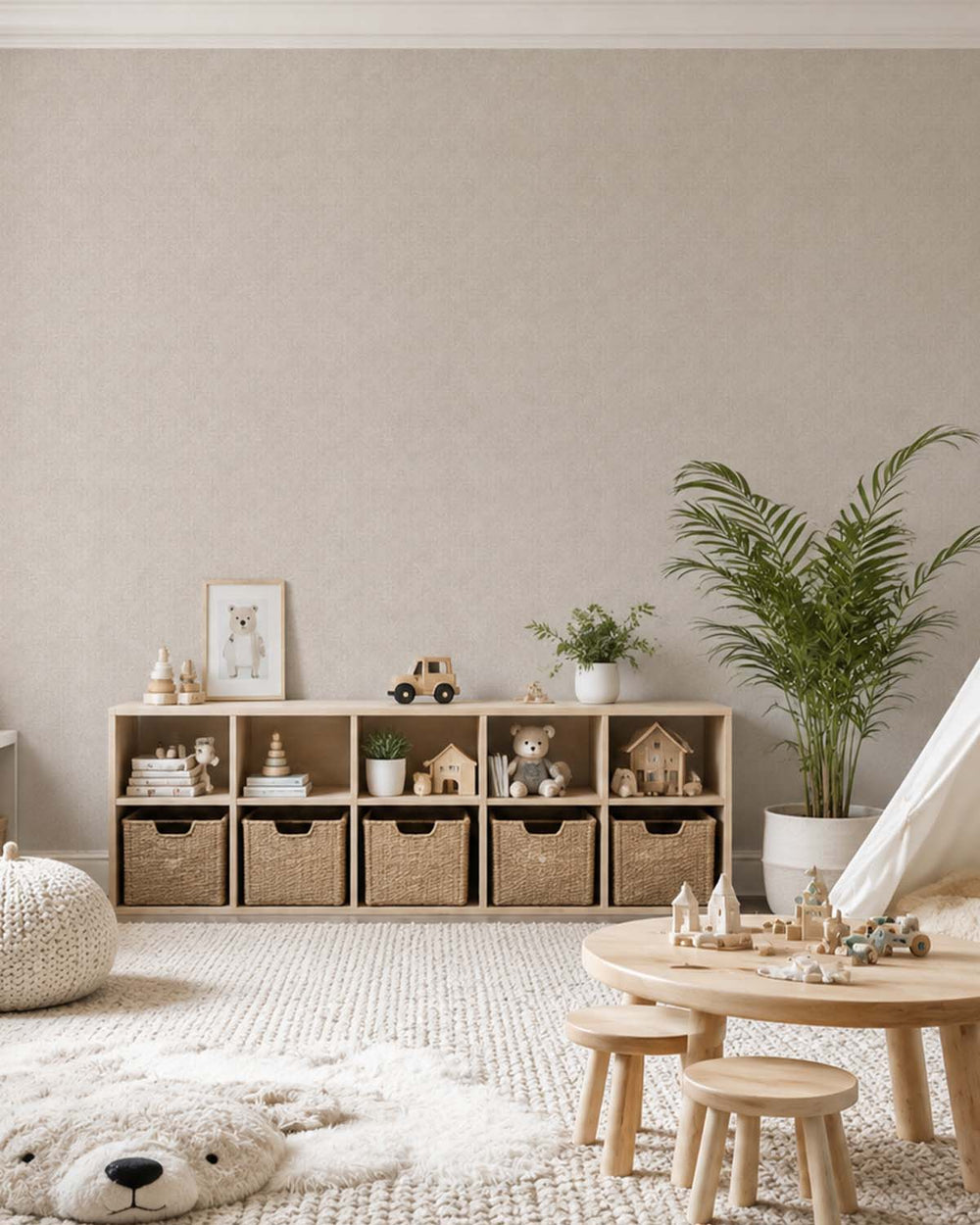 Pumice Stone Heathered Tweed Matte Commercial Wallpaper C7929
