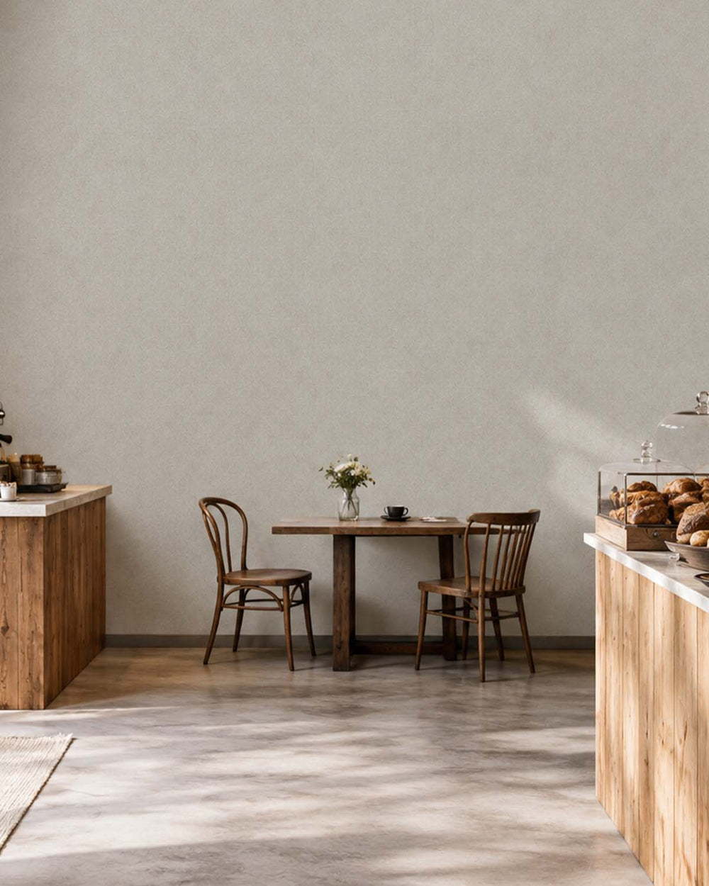 Silver Cloud Heathered Tweed Matte Commercial Wallpaper C7930