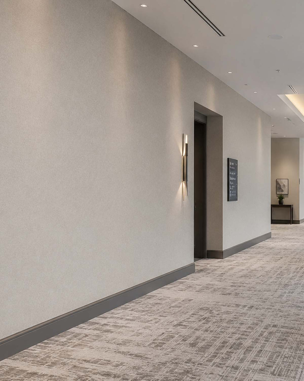 Silver Cloud Heathered Tweed Matte Commercial Wallpaper C7930