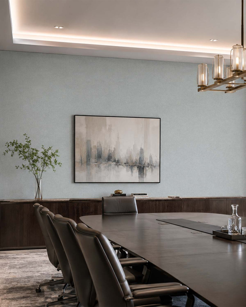 Blue Spruce Heathered Tweed Matte Commercial Wallpaper C7933