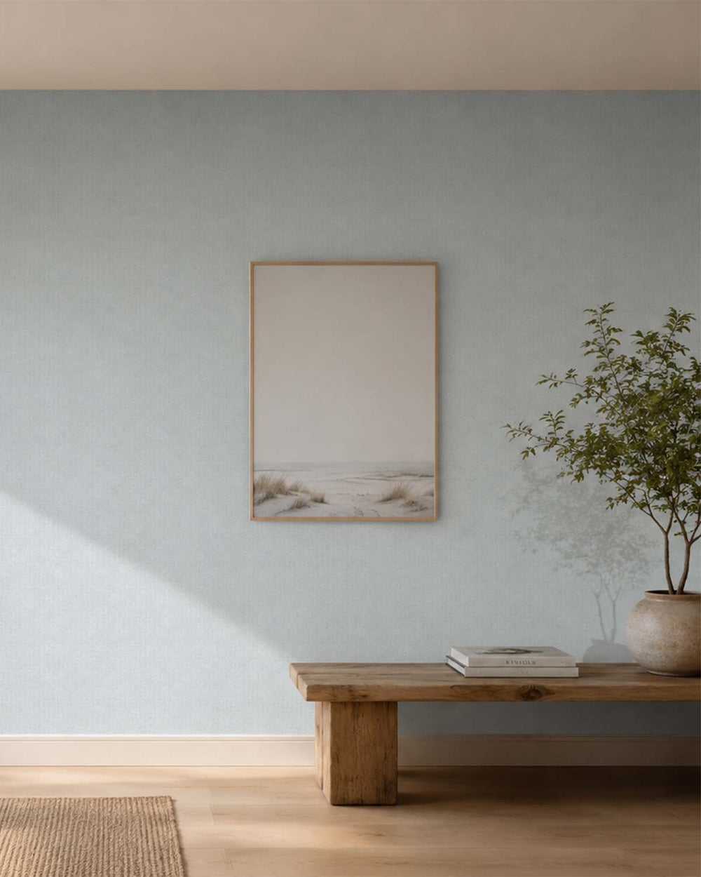 Blue Spruce Heathered Tweed Matte Commercial Wallpaper C7933