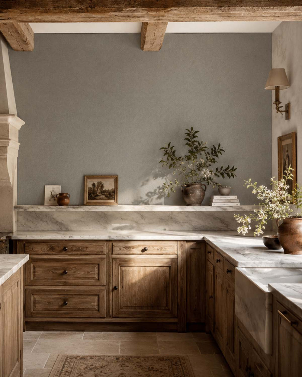 Grey Porcelain Heathered Tweed Matte Commercial Wallpaper C7935