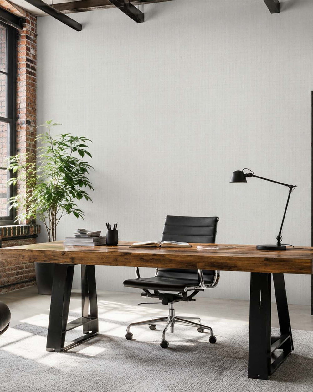 Athens Grey Modern Vertical Weave Commercial Wallpaper C7941