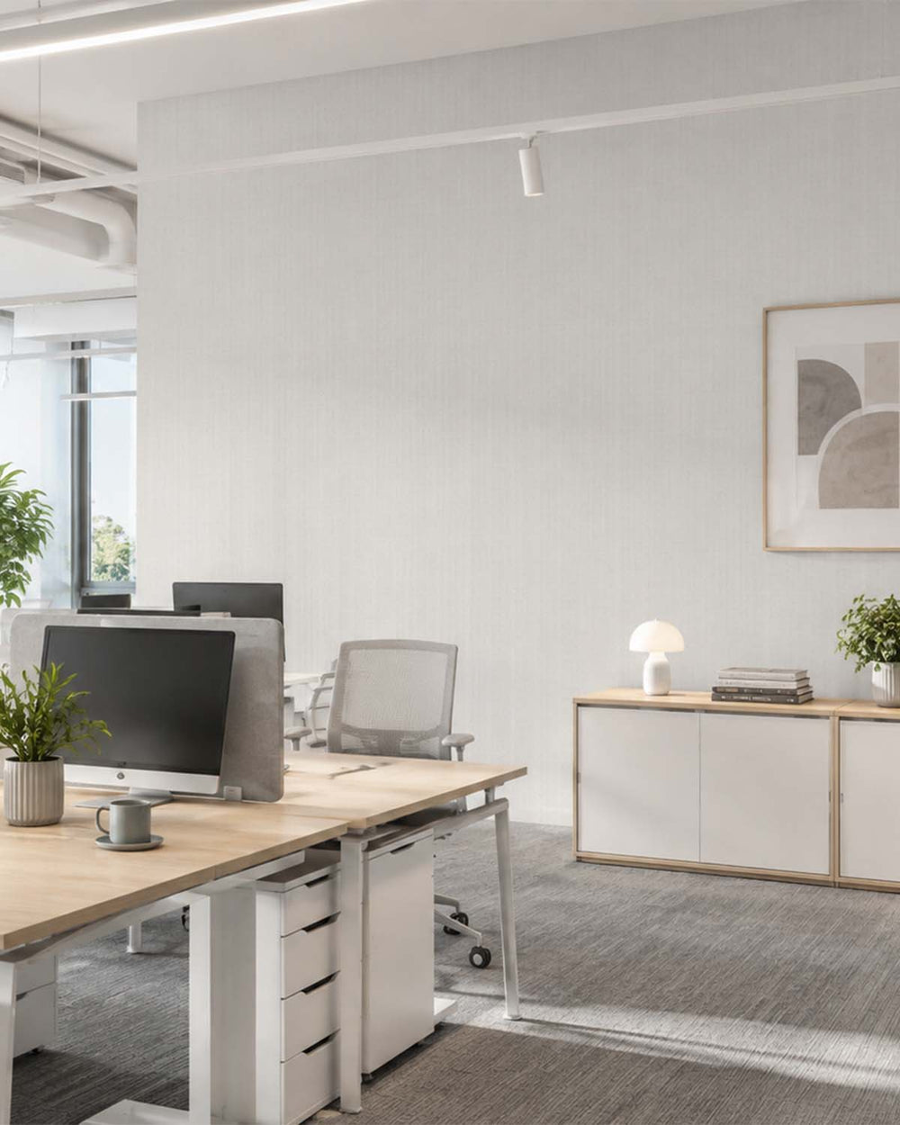 Athens Grey Modern Vertical Weave Commercial Wallpaper C7941