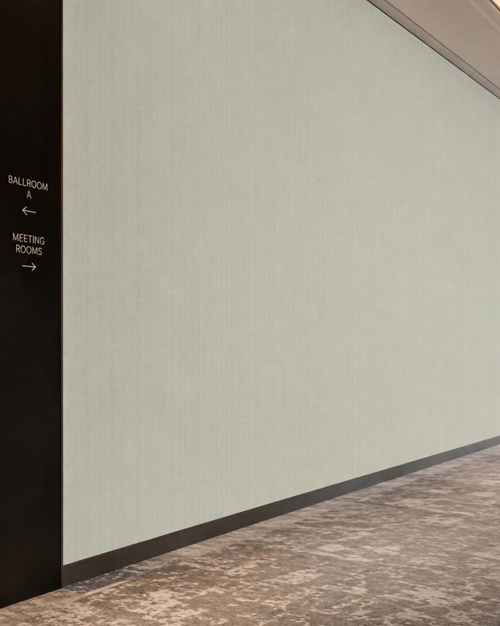 Celadon Tint Modern Vertical Weave Commercial Wallpaper C7942