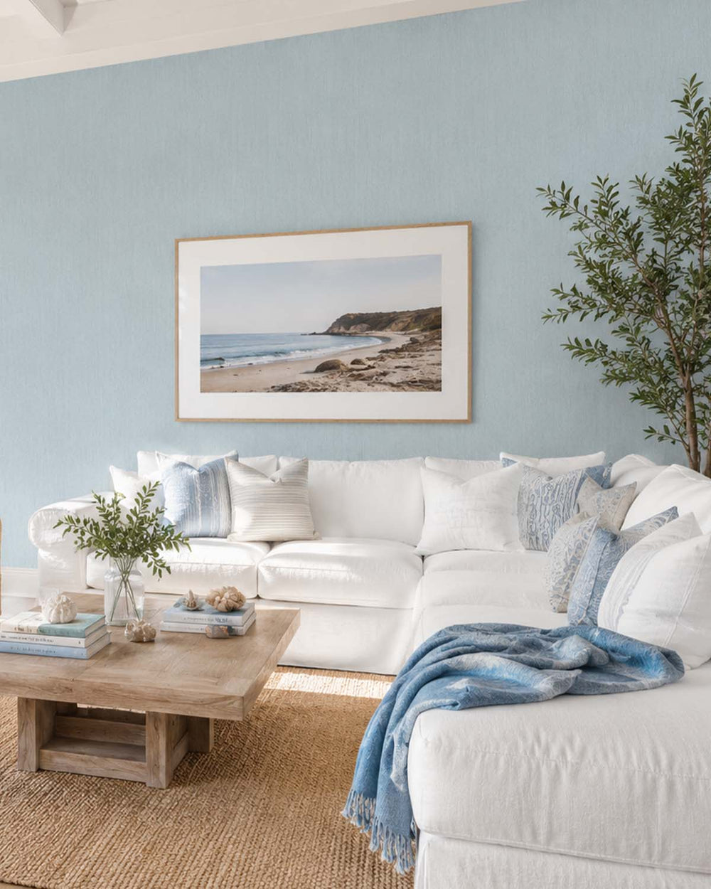 Glacier Blue Modern Vertical Weave Commercial Wallpaper C7945