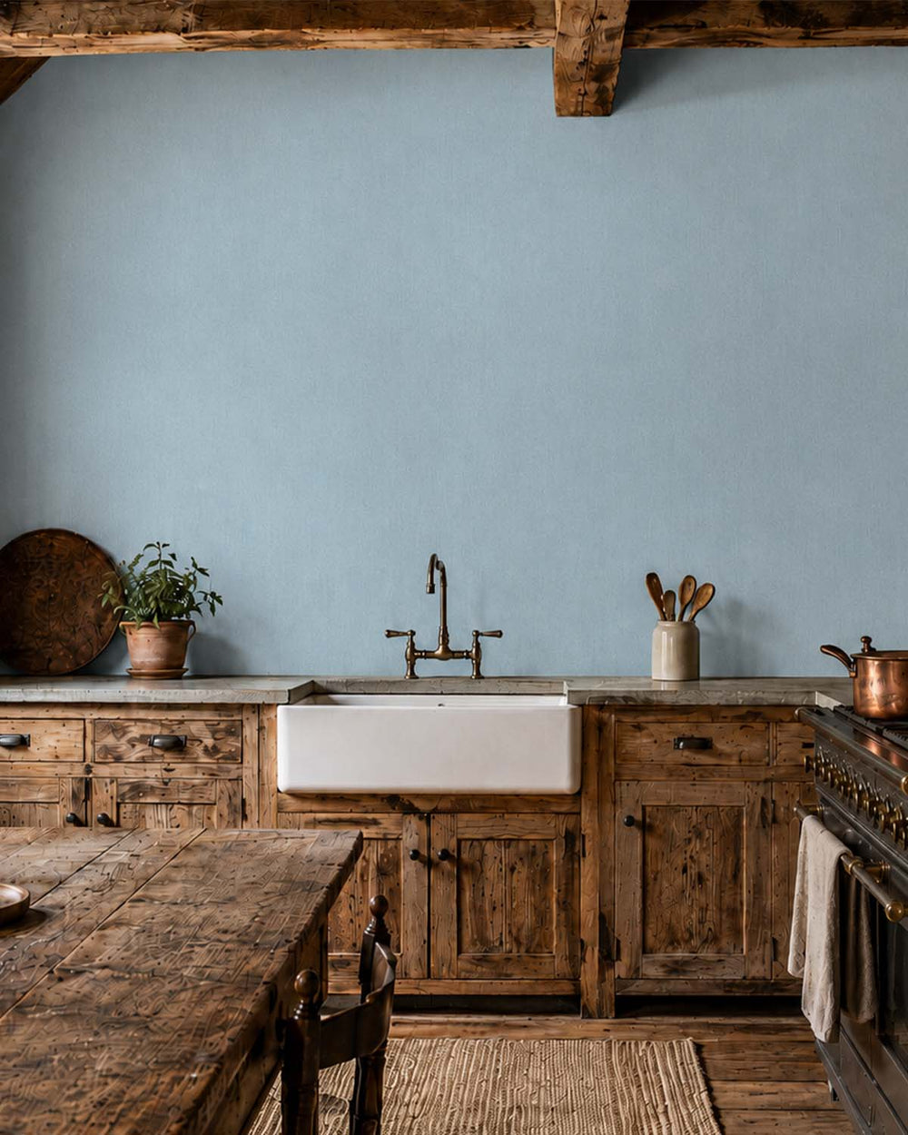 Glacier Blue Modern Vertical Weave Commercial Wallpaper C7945