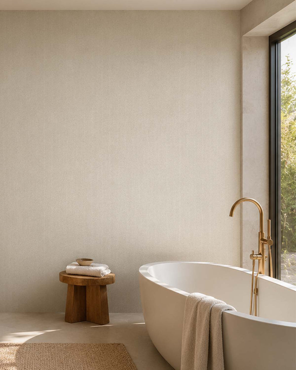 Silver Laurel Faux Fine Weave Commercial Wallpaper C7956