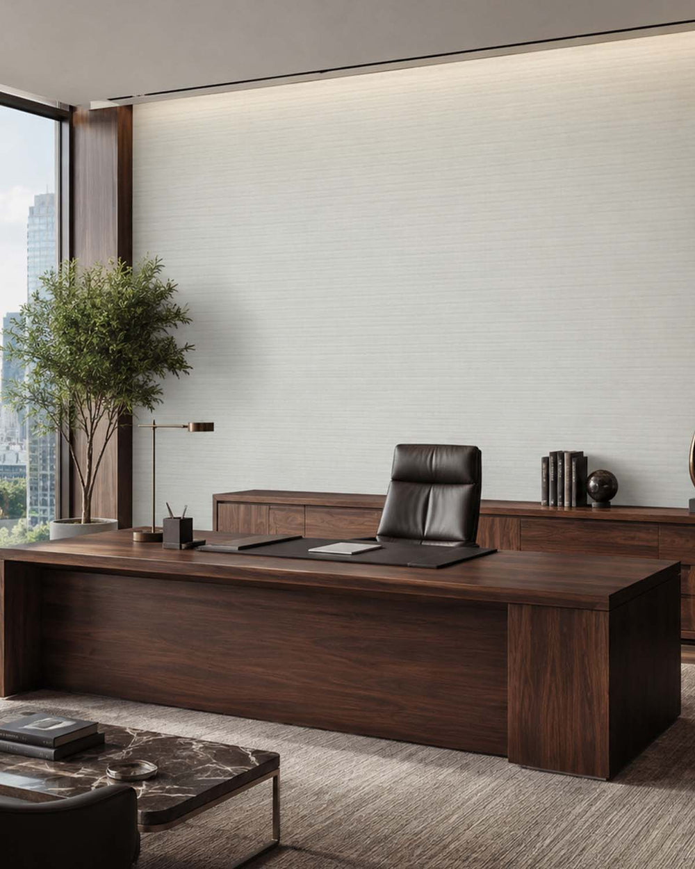 Light Grey Aura Faux Linen  Commercial Wallpaper C7972