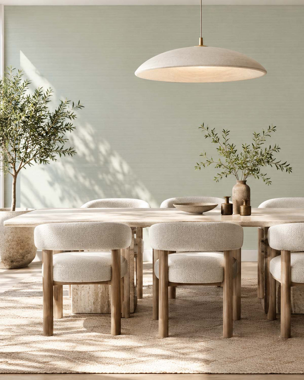 Mineral Grey Aura Faux Linen  Commercial Wallpaper C7974