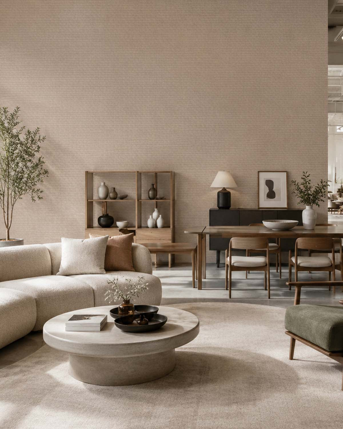 Birchwood Aura Faux Linen  Commercial Wallpaper C7978