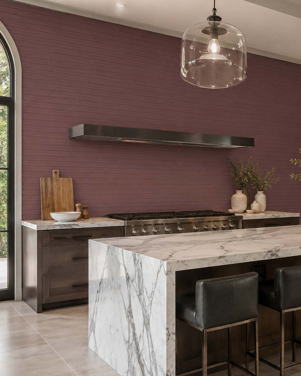 Rohwurst Aura Faux Linen  Commercial Wallpaper C7981