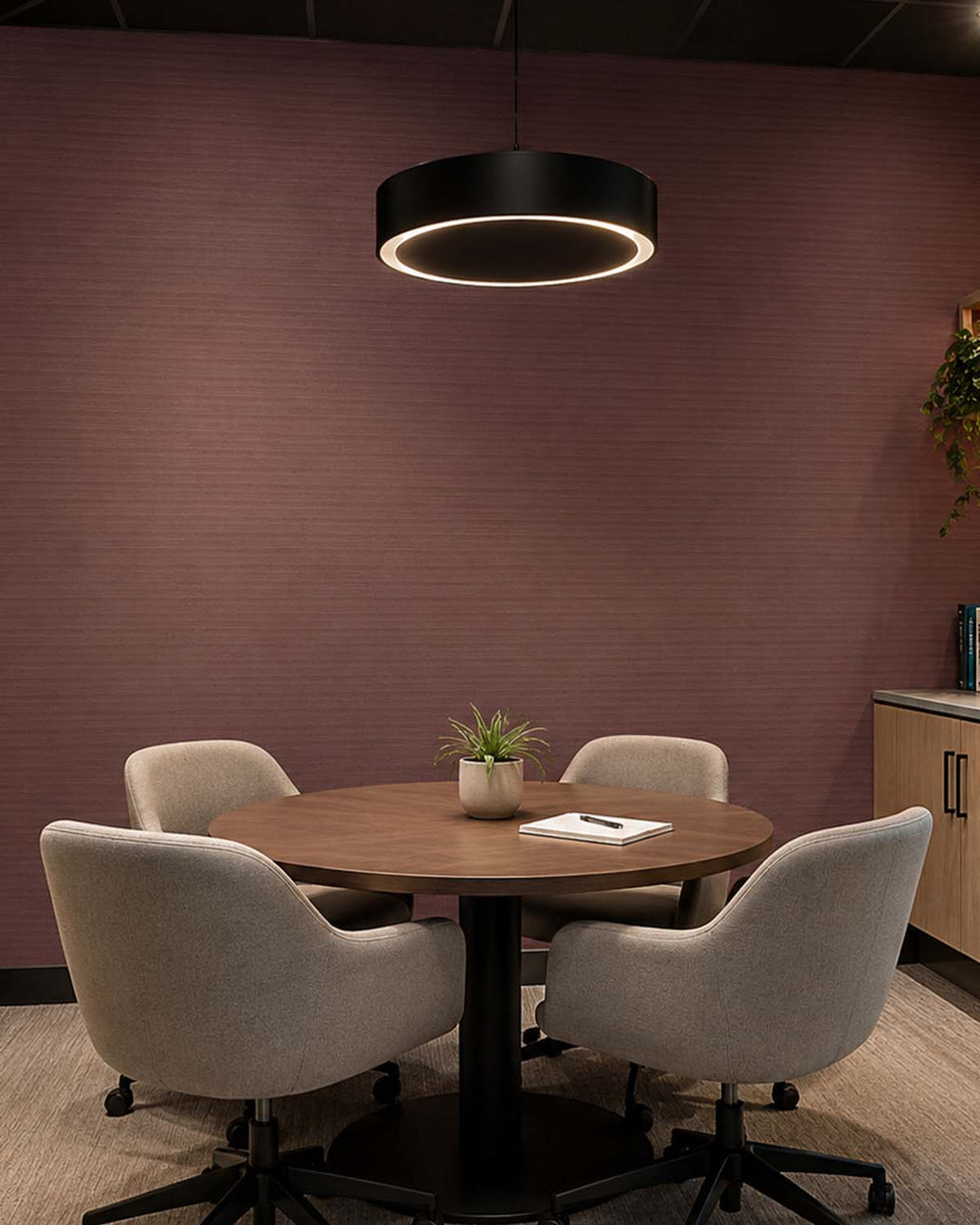 Rohwurst Aura Faux Linen  Commercial Wallpaper C7981