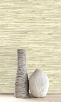 Prairie Grasscloth Inspired Vinyl Commercial Wallpaper C7615