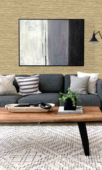 Grasslands Grasscloth Inspired Vinyl Commercial Wallpaper C7616