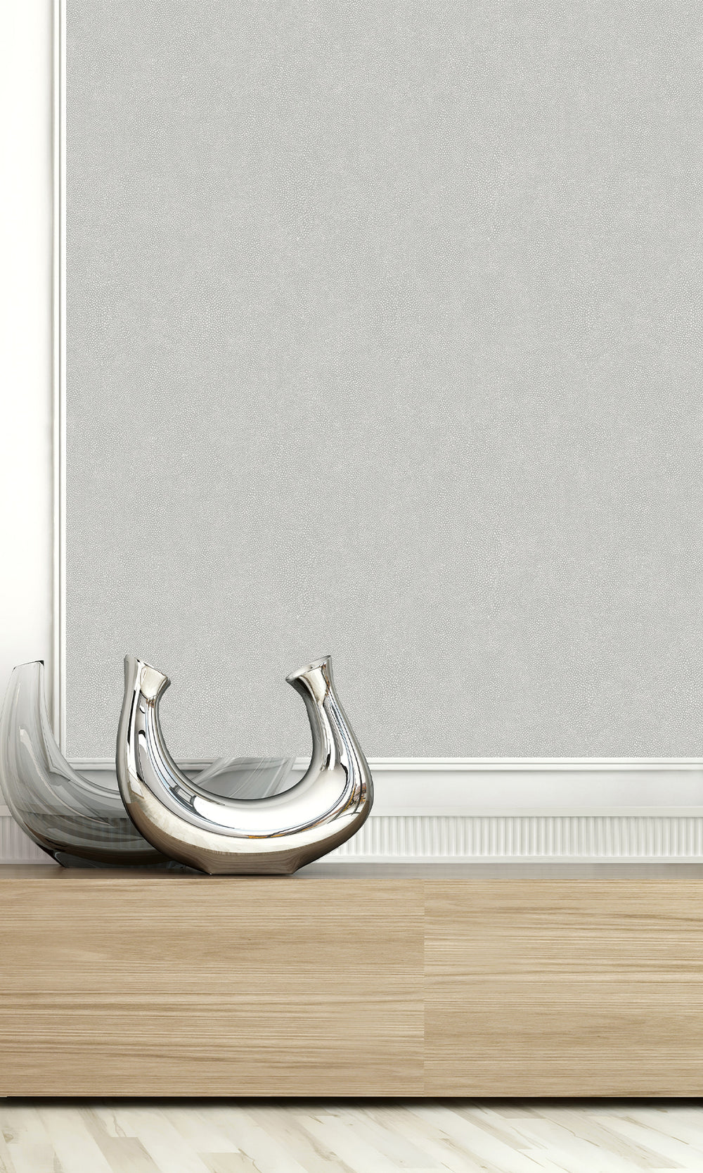 Ash Faux Leather Textured Vinyl Commercial Wallpaper C7716