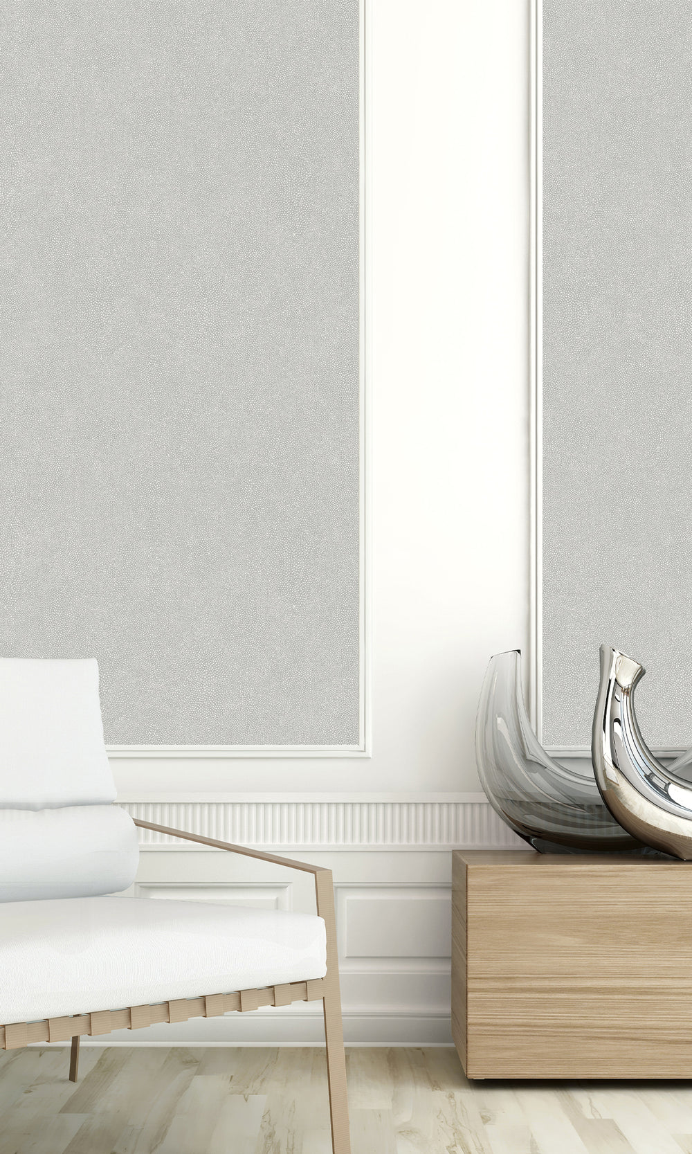 Ash Faux Leather Textured Vinyl Commercial Wallpaper C7716