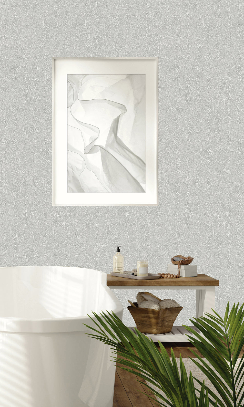 Ash Faux Leather Textured Vinyl Commercial Wallpaper C7716