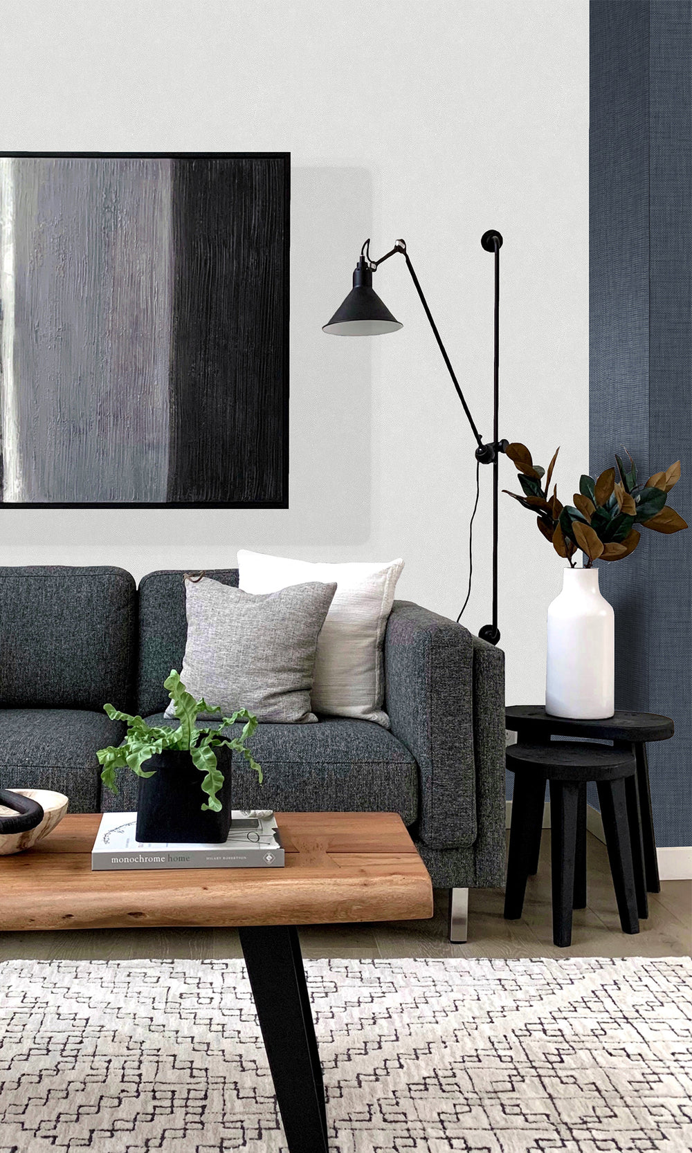 Platinum Faux Leather Textured Vinyl Commercial Wallpaper C7715