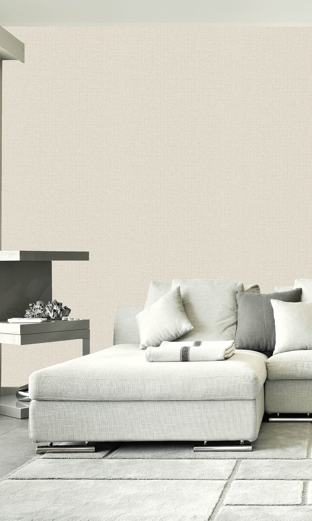 Sandalwood Linen Textured Vinyl Wallpaper C7607