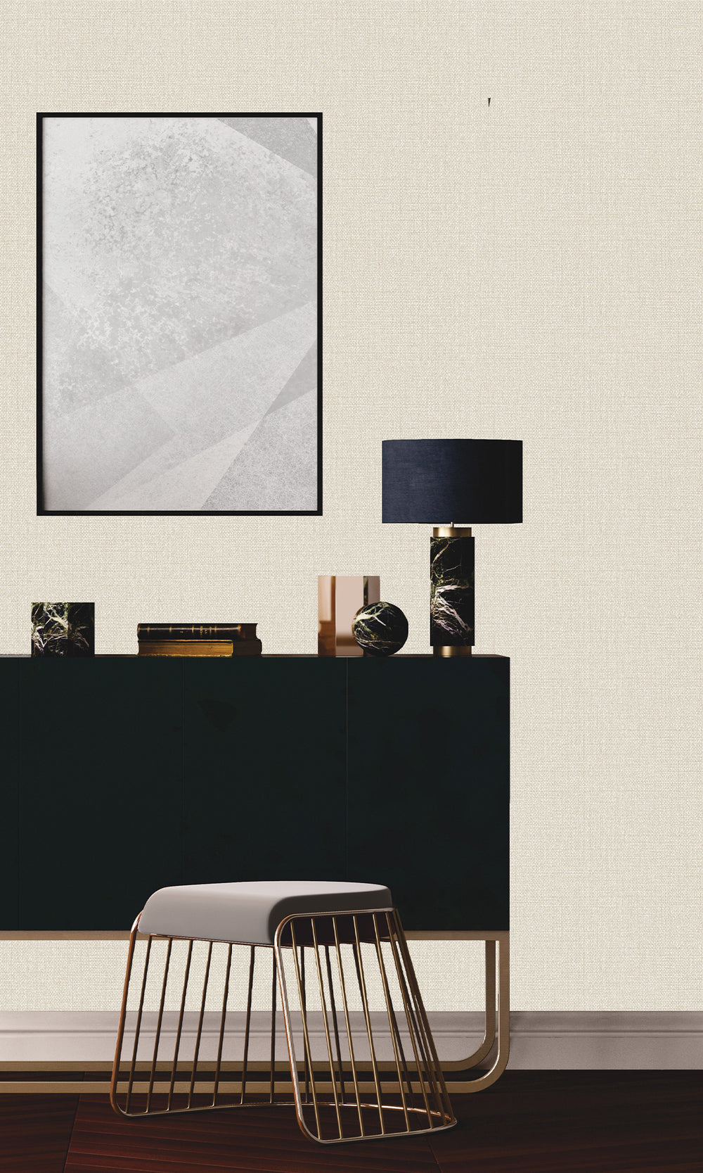 Sandalwood Linen Textured Vinyl Wallpaper C7607
