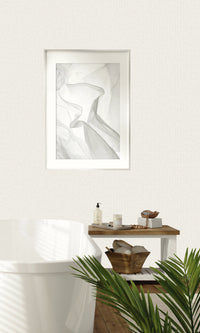 Alabaster Linen Textured Vinyl Wallpaper C7606