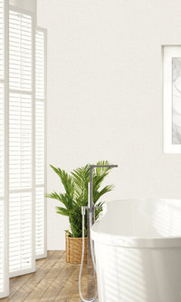 Alabaster Linen Textured Vinyl Wallpaper C7606