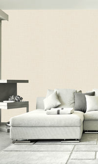 Fawn Linen Textured Vinyl Wallpaper C7609