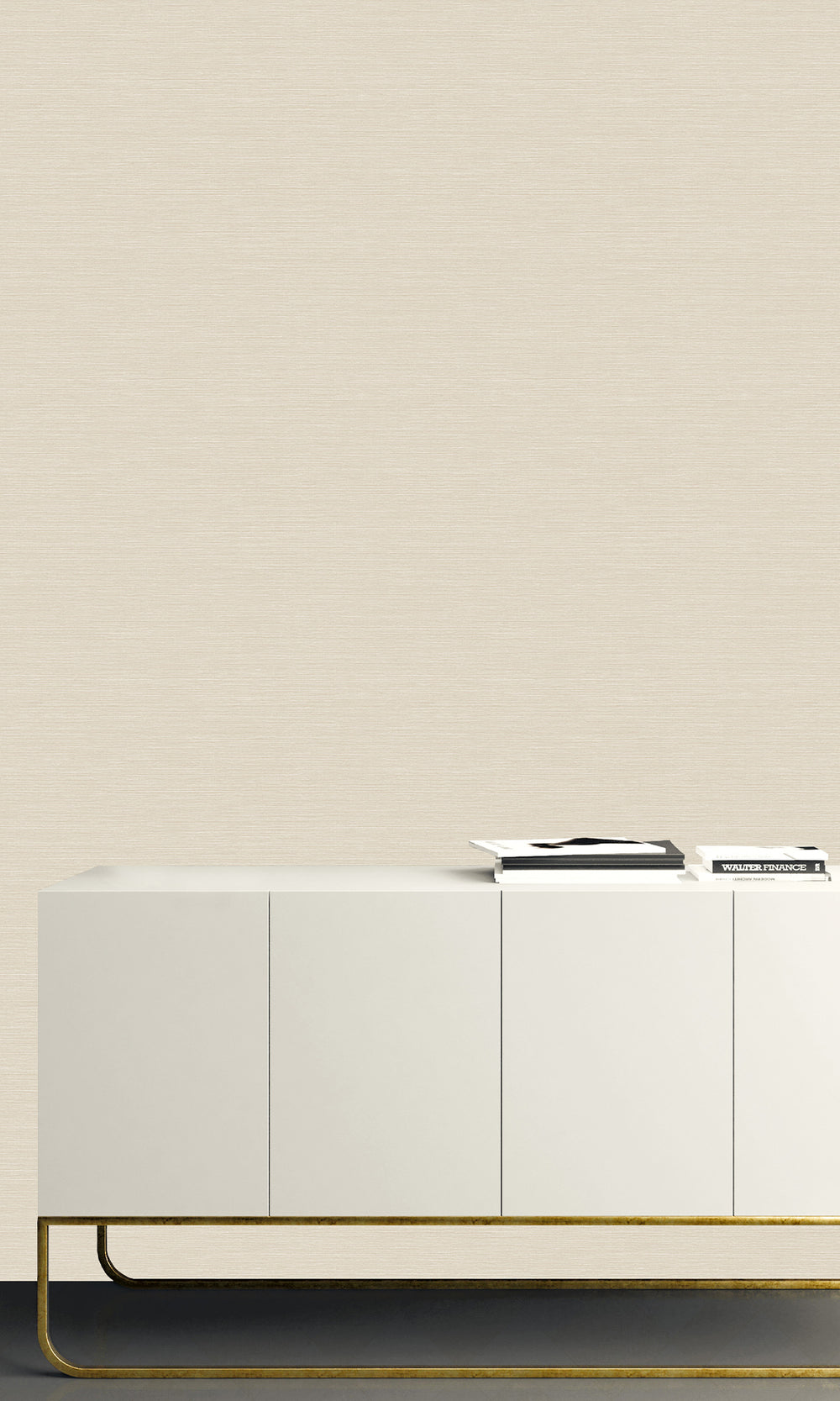 Ivory Hemp Weave Textured Vinyl Commercial Wallpaper C7692