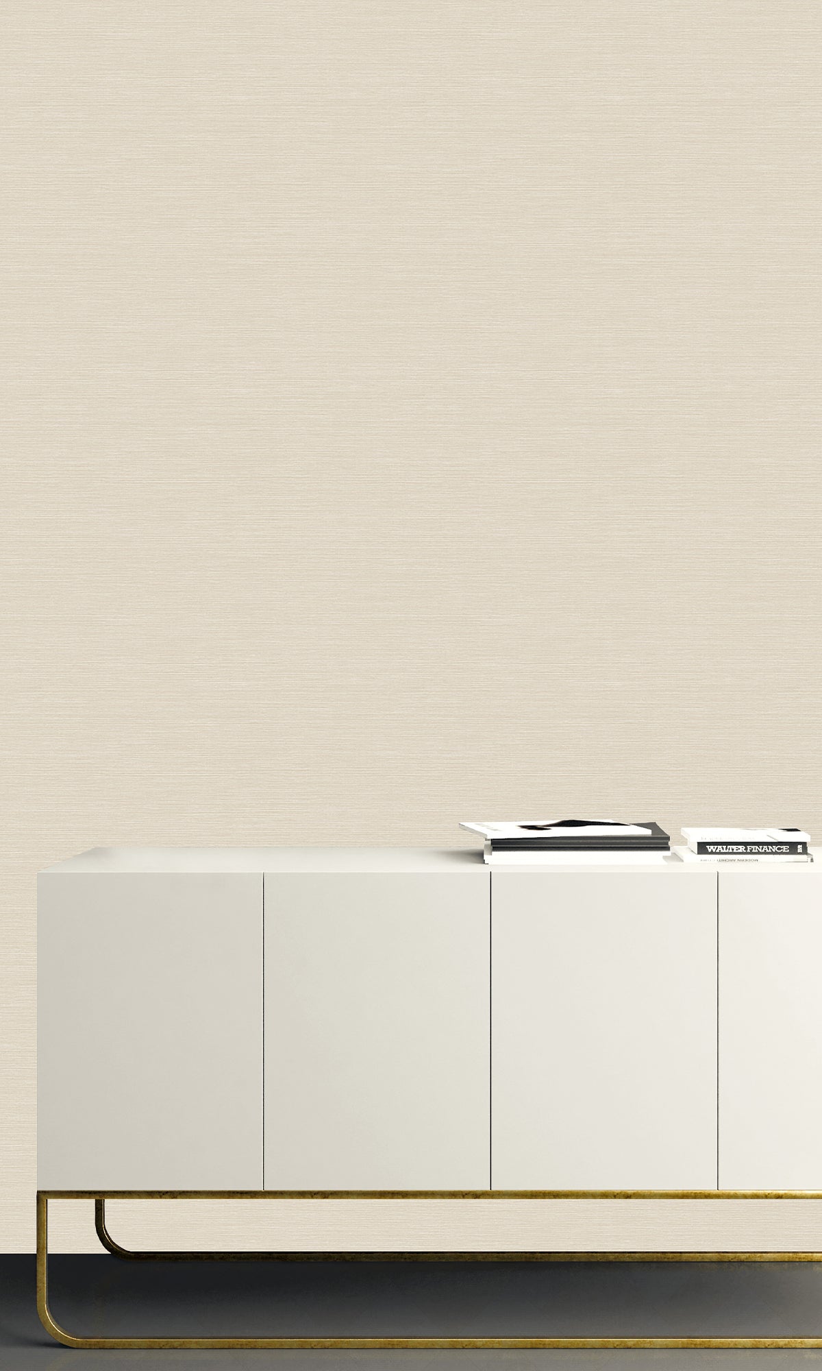 Ivory Hemp Weave Textured Vinyl Commercial Wallpaper C7692