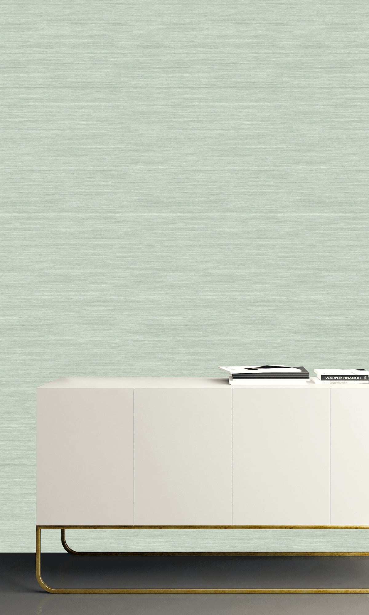 Tender Green Hemp Weave Textured Vinyl Commercial Wallpaper C7696
