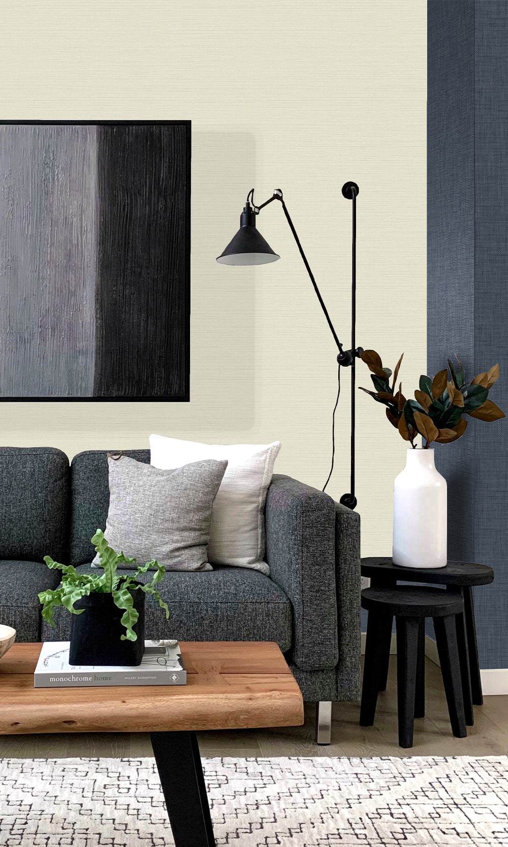 Jicama Faux Moroccan Sisal Textured Vinyl Commercial Wallpaper C7717