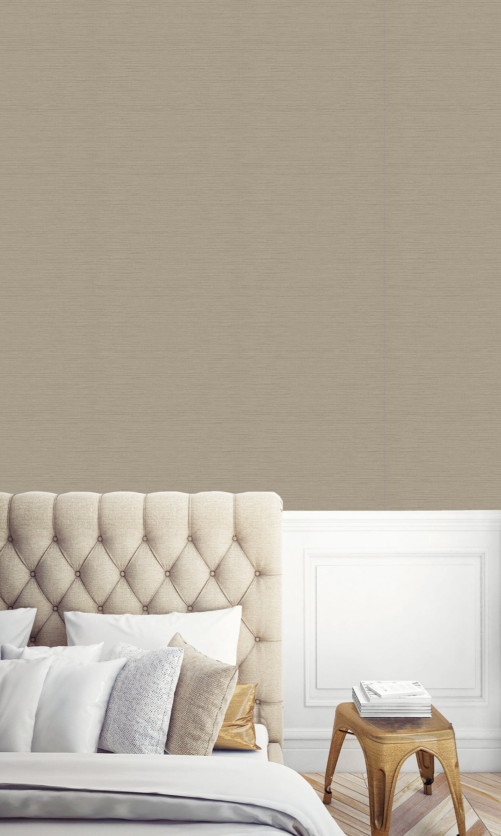 Timber Faux Moroccan Sisal Textured Vinyl Commercial Wallpaper C7722