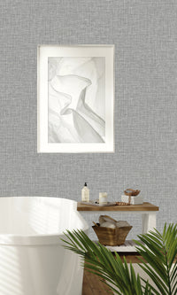 Gotham Plain Knit Textured Vinyl Commercial Wallpaper C7682