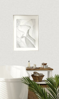 Cotton Plain Knit Textured Vinyl Commercial Wallpaper C7680