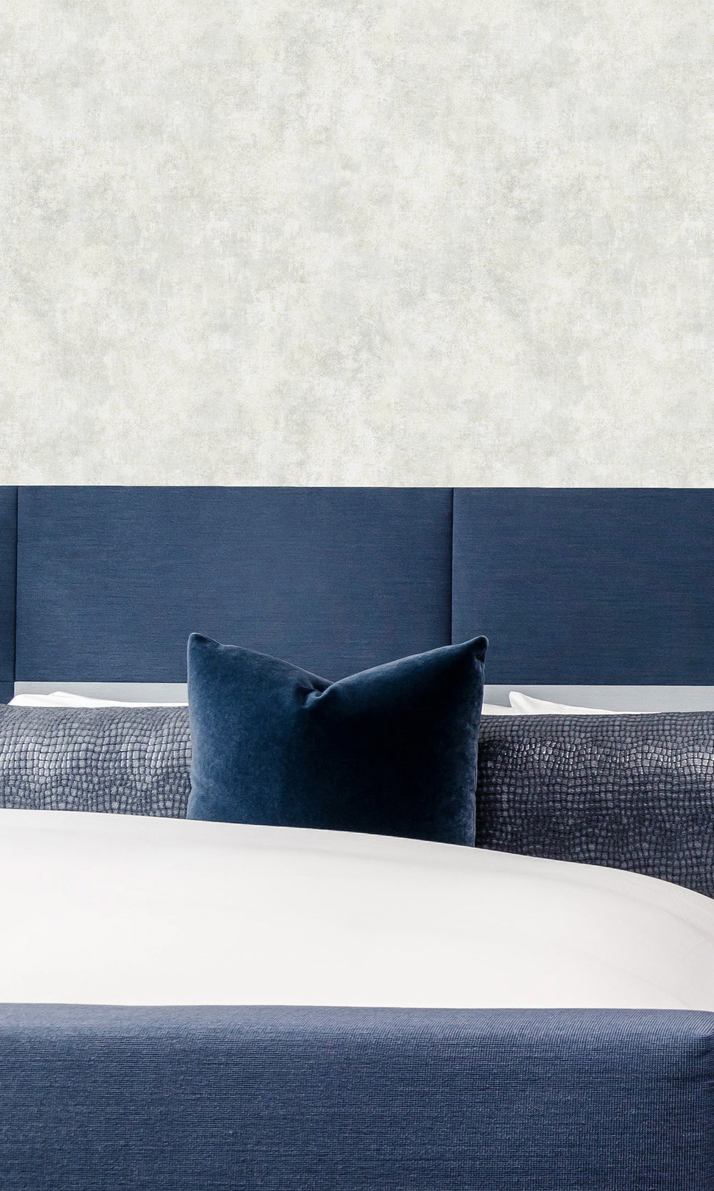 Soft Fog Faux Concrete Textured Vinyl Commercial Wallpaper C7683