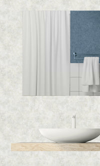 Soft Fog Faux Concrete Textured Vinyl Commercial Wallpaper C7683